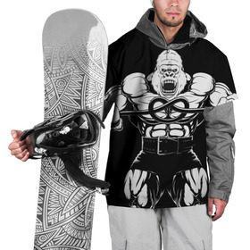 Накидка на куртку 3D с принтом Strongman в Петрозаводске, 100% полиэстер |  | Тематика изображения на принте: bodybuilding | gym | house | know | power | бодибилдинг | горилла | культуризм | сила | спорт | фитнес