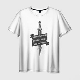 Мужская футболка 3D с принтом Байсангур Беноевский в Петрозаводске, 100% полиэфир | прямой крой, круглый вырез горловины, длина до линии бедер | 