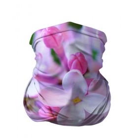 Бандана-труба 3D с принтом Сирень в Петрозаводске, 100% полиэстер, ткань с особыми свойствами — Activecool | плотность 150‒180 г/м2; хорошо тянется, но сохраняет форму | лепестки | прикольные картинки | цветочки | цветы