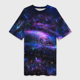 Платье-футболка 3D с принтом Вселенная в Петрозаводске,  |  | 3д | вселенная | гравитация | звезда | космос | новая