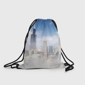 Рюкзак-мешок 3D с принтом Chicago в Петрозаводске, 100% полиэстер | плотность ткани — 200 г/м2, размер — 35 х 45 см; лямки — толстые шнурки, застежка на шнуровке, без карманов и подкладки | 