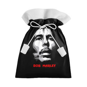 Подарочный 3D мешок с принтом Боб Марли в Петрозаводске, 100% полиэстер | Размер: 29*39 см | Тематика изображения на принте: bob marley | боб марли | музыка | регги | ямайка