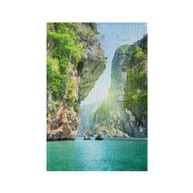 Обложка для паспорта матовая кожа с принтом Таиланд 2 в Петрозаводске, натуральная матовая кожа | размер 19,3 х 13,7 см; прозрачные пластиковые крепления | Тематика изображения на принте: 