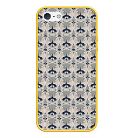 Чехол для iPhone 5/5S матовый с принтом Енот в Петрозаводске, Силикон | Область печати: задняя сторона чехла, без боковых панелей | енот | животные