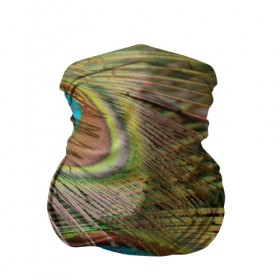 Бандана-труба 3D с принтом перо павлина в Петрозаводске, 100% полиэстер, ткань с особыми свойствами — Activecool | плотность 150‒180 г/м2; хорошо тянется, но сохраняет форму | Тематика изображения на принте: павлин | перо | перышки | птица