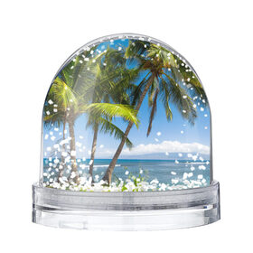 Снежный шар с принтом Пальмы в Петрозаводске, Пластик | Изображение внутри шара печатается на глянцевой фотобумаге с двух сторон | море | отдых | отпуск | пальмы | пляж | солнце | туризм