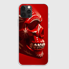 Чехол для iPhone 12 Pro Max с принтом Красный череп в Петрозаводске, Силикон |  | red | дьявол | красный | монстр | прикольные картинки | череп