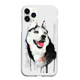 Чехол для iPhone 11 Pro матовый с принтом Хаски в Петрозаводске, Силикон |  | голова животного | кутёнок | прикольные картинки | собака | щенок