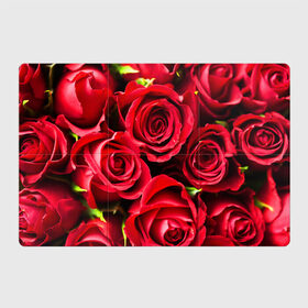 Магнитный плакат 3Х2 с принтом Розы в Петрозаводске, Полимерный материал с магнитным слоем | 6 деталей размером 9*9 см | красный | лепестки | прикольные картинки | розы | цветочки | цветы