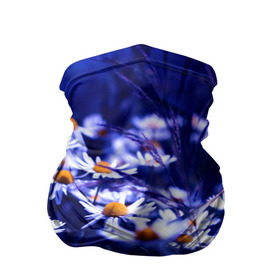 Бандана-труба 3D с принтом Ромашки в Петрозаводске, 100% полиэстер, ткань с особыми свойствами — Activecool | плотность 150‒180 г/м2; хорошо тянется, но сохраняет форму | лепестки | прикольные картинки | ромашки | цветочки | цветы