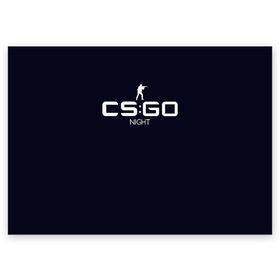 Поздравительная открытка с принтом cs:go - Night style (Ночь) в Петрозаводске, 100% бумага | плотность бумаги 280 г/м2, матовая, на обратной стороне линовка и место для марки
 | cs | csgo | го | кс