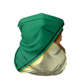 Бандана-труба 3D с принтом Material color в Петрозаводске, 100% полиэстер, ткань с особыми свойствами — Activecool | плотность 150‒180 г/м2; хорошо тянется, но сохраняет форму | желтый | зеленый | полосы