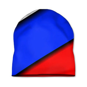 Шапка 3D с принтом Российский флаг в Петрозаводске, 100% полиэстер | универсальный размер, печать по всей поверхности изделия | косой | наклонный | триколор