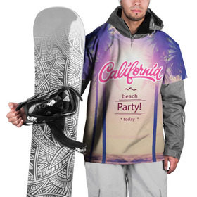 Накидка на куртку 3D с принтом Калифорния в Петрозаводске, 100% полиэстер |  | sea | гавайи | жара | калифорния | лето | любовь | море | океан | отдых | пальмы | пляж | солнце