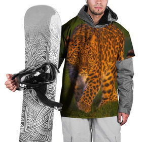 Накидка на куртку 3D с принтом Дальневосточный леопард в Петрозаводске, 100% полиэстер |  | Тематика изображения на принте: 