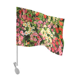 Флаг для автомобиля с принтом Весеннее настроение в Петрозаводске, 100% полиэстер | Размер: 30*21 см | аромат | букет | вазон | великолепие | краски | красота | куст | луг | полевые цветы | полянка | природа | растения | розы | ромашки | тюльпаны | украшение | фауна | цветник | цветок | цветочек | цветы