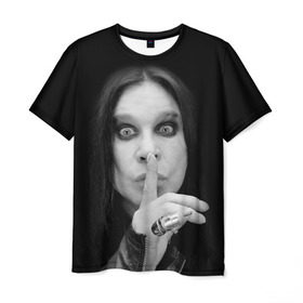 Мужская футболка 3D с принтом Ozzy Osbourne в Петрозаводске, 100% полиэфир | прямой крой, круглый вырез горловины, длина до линии бедер | rock | знаменитость | оззи осборн | рок | рок группа | рок звезда | рок музыка