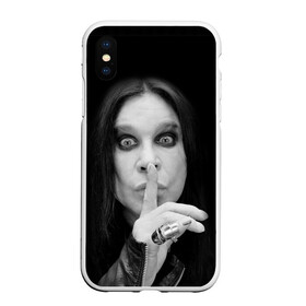 Чехол для iPhone XS Max матовый с принтом Ozzy Osbourne в Петрозаводске, Силикон | Область печати: задняя сторона чехла, без боковых панелей | rock | знаменитость | оззи осборн | рок | рок группа | рок звезда | рок музыка