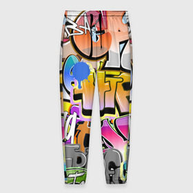 Мужские брюки 3D с принтом Пикассо из будущего в Петрозаводске, 100% полиэстер | манжеты по низу, эластичный пояс регулируется шнурком, по бокам два кармана без застежек, внутренняя часть кармана из мелкой сетки | искусство | радуга | улицы