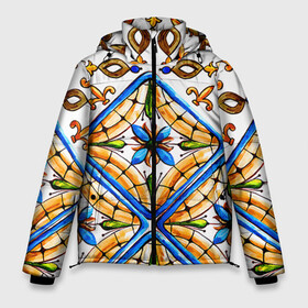 Мужская зимняя куртка 3D с принтом Майолика 4 в Петрозаводске, верх — 100% полиэстер; подкладка — 100% полиэстер; утеплитель — 100% полиэстер | длина ниже бедра, свободный силуэт Оверсайз. Есть воротник-стойка, отстегивающийся капюшон и ветрозащитная планка. 

Боковые карманы с листочкой на кнопках и внутренний карман на молнии. | Тематика изображения на принте: dg | dolce | dolce  gabana | dolce  gabbana | dolce gabbana | maiolica | majolica | trend | барселона | дольче | дольче габана | дольче габбана | керамика | майолика | мода | модный принт | мозаика | мозайка | плитка | роспись | тренд