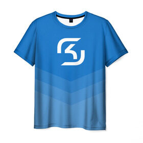 Мужская футболка 3D с принтом SK-Gaming в Петрозаводске, 100% полиэфир | прямой крой, круглый вырез горловины, длина до линии бедер | csgo | esports | gaming | lg | sk | team