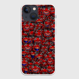 Чехол для iPhone 13 mini с принтом Какодемоны (pixel art) в Петрозаводске,  |  | Тематика изображения на принте: doom | демон | дум