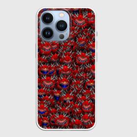 Чехол для iPhone 13 Pro с принтом Какодемоны (pixel art) в Петрозаводске,  |  | Тематика изображения на принте: doom | демон | дум