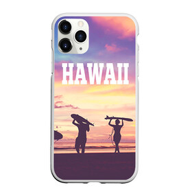 Чехол для iPhone 11 Pro матовый с принтом HAWAII 3 в Петрозаводске, Силикон |  | hawaii | гаваи | лето | океан | отдых | пальмы | пляж | серф