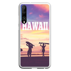 Чехол для Honor P30 с принтом HAWAII 3 в Петрозаводске, Силикон | Область печати: задняя сторона чехла, без боковых панелей | hawaii | гаваи | лето | океан | отдых | пальмы | пляж | серф