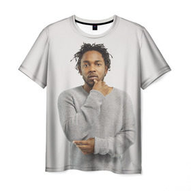 Мужская футболка 3D с принтом Kendrick Lamar в Петрозаводске, 100% полиэфир | прямой крой, круглый вырез горловины, длина до линии бедер | 
