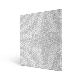 Холст квадратный с принтом Витраж Белый в Петрозаводске, 100% ПВХ |  | texture | белый | витраж | текстура