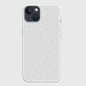 Чехол для iPhone 13 с принтом Витраж Белый в Петрозаводске,  |  | texture | белый | витраж | текстура