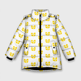 Зимняя куртка для девочек 3D с принтом Wu-Tang Clan в Петрозаводске, ткань верха — 100% полиэстер; подклад — 100% полиэстер, утеплитель — 100% полиэстер. | длина ниже бедра, удлиненная спинка, воротник стойка и отстегивающийся капюшон. Есть боковые карманы с листочкой на кнопках, утяжки по низу изделия и внутренний карман на молнии. 

Предусмотрены светоотражающий принт на спинке, радужный светоотражающий элемент на пуллере молнии и на резинке для утяжки. | clan | tang | wu