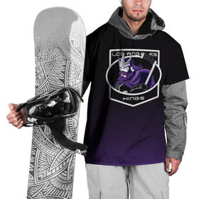 Накидка на куртку 3D с принтом Los Angeles Kings в Петрозаводске, 100% полиэстер |  | Тематика изображения на принте: 