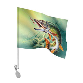 Флаг для автомобиля с принтом Лучший рыбак в Петрозаводске, 100% полиэстер | Размер: 30*21 см | bait | best fisherman | driftwood | fish | fishing | hook | pike | river bottom | water | вода | дно | коряга | крючок | лучший рыбак | наживка | река | рыба | рыбалка | щука
