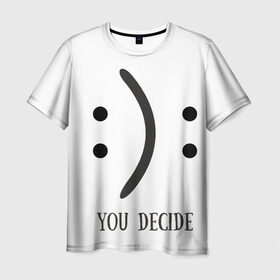 Мужская футболка 3D с принтом Твой выбор в Петрозаводске, 100% полиэфир | прямой крой, круглый вырез горловины, длина до линии бедер | Тематика изображения на принте: 