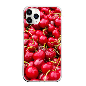 Чехол для iPhone 11 Pro Max матовый с принтом Черешня в Петрозаводске, Силикон |  | вишня | десерт | лето | сладкое | черешня | ягода