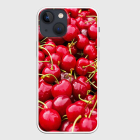 Чехол для iPhone 13 mini с принтом Черешня в Петрозаводске,  |  | вишня | десерт | лето | сладкое | черешня | ягода