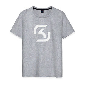 Мужская футболка хлопок с принтом SK-Gaming в Петрозаводске, 100% хлопок | прямой крой, круглый вырез горловины, длина до линии бедер, слегка спущенное плечо. | csgo | esports | gaming | lg | sk | team