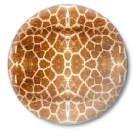 Значок с принтом Шкура Жирафа в Петрозаводске,  металл | круглая форма, металлическая застежка в виде булавки | textures | животное | жираф | текстура