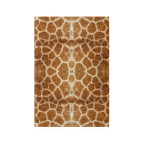Обложка для паспорта матовая кожа с принтом Шкура Жирафа в Петрозаводске, натуральная матовая кожа | размер 19,3 х 13,7 см; прозрачные пластиковые крепления | Тематика изображения на принте: textures | животное | жираф | текстура