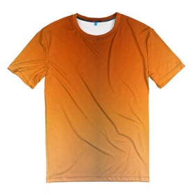 Мужская футболка 3D с принтом Fox Triangle в Петрозаводске, 100% полиэфир | прямой крой, круглый вырез горловины, длина до линии бедер | геометрия | оранжевый | полигон | рыжий | треугольник