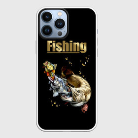 Чехол для iPhone 13 Pro Max с принтом Рыбалка в Петрозаводске,  |  | background | black | bubbles | depth | fish | fishing | food | predators | sacrifice | water | вода | глубина | еда | жертва | охота | пузыри | рыбалка | рыбы | фон | хищники | черный