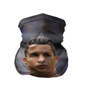 Бандана-труба 3D с принтом Cristiano Ronaldo в Петрозаводске, 100% полиэстер, ткань с особыми свойствами — Activecool | плотность 150‒180 г/м2; хорошо тянется, но сохраняет форму | криштиану роналду | реал мадрид