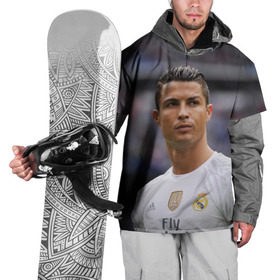 Накидка на куртку 3D с принтом Cristiano Ronaldo в Петрозаводске, 100% полиэстер |  | Тематика изображения на принте: криштиану роналду | реал мадрид