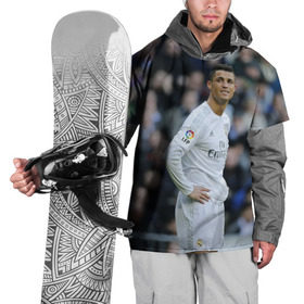 Накидка на куртку 3D с принтом Cristiano Ronaldo в Петрозаводске, 100% полиэстер |  | криштиану роналду | реал мадрид