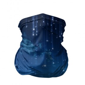 Бандана-труба 3D с принтом Ночное небо и звёзда в Петрозаводске, 100% полиэстер, ткань с особыми свойствами — Activecool | плотность 150‒180 г/м2; хорошо тянется, но сохраняет форму | звёзды | небо | ночной | облака | синий