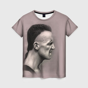 Женская футболка 3D с принтом Die Antwoord 5 в Петрозаводске, 100% полиэфир ( синтетическое хлопкоподобное полотно) | прямой крой, круглый вырез горловины, длина до линии бедер | 