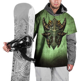 Накидка на куртку 3D с принтом Чешуйчатый щит Дракона в Петрозаводске, 100% полиэстер |  | дракон | игрок | игры | компьютерные игры | щит