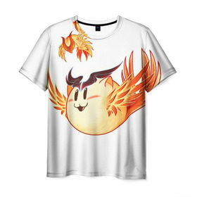 Мужская футболка 3D с принтом Феникс Кот в Петрозаводске, 100% полиэфир | прямой крой, круглый вырез горловины, длина до линии бедер | dota | dota 2 | phoenix | дота | дотан | раки | феникс